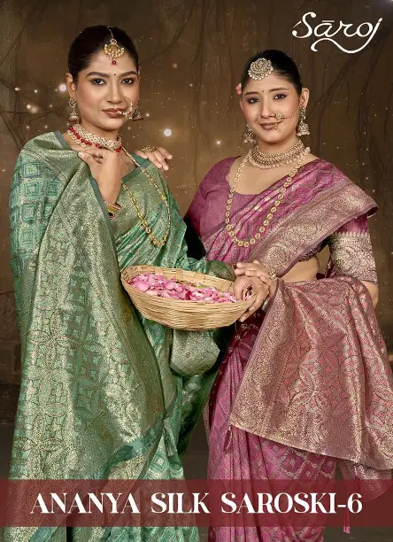 Ananya Silk Saroski Vol 6 By Saroj Silk Wedding Wear Saree Wholesale Online